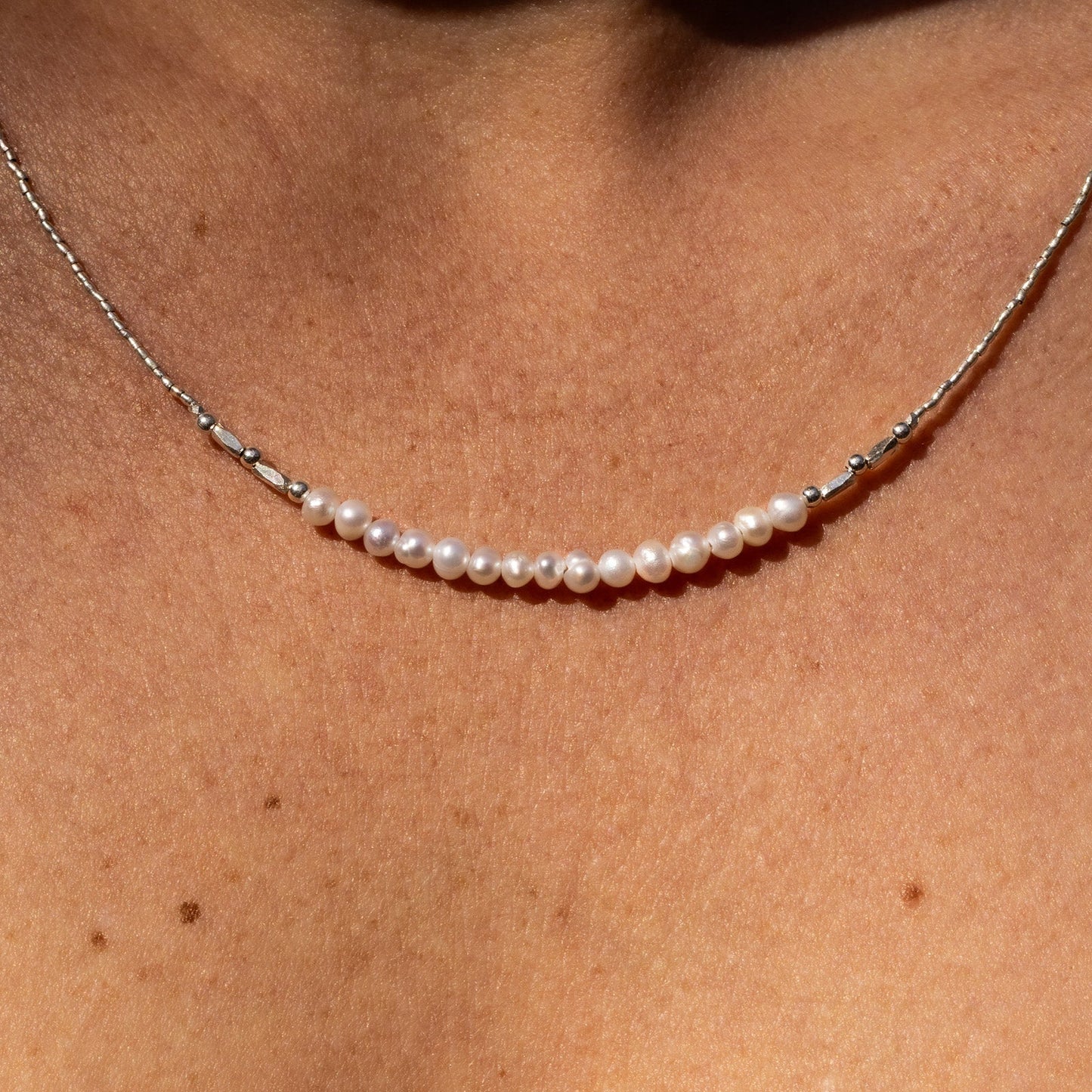 Moonlit Pearl Necklace