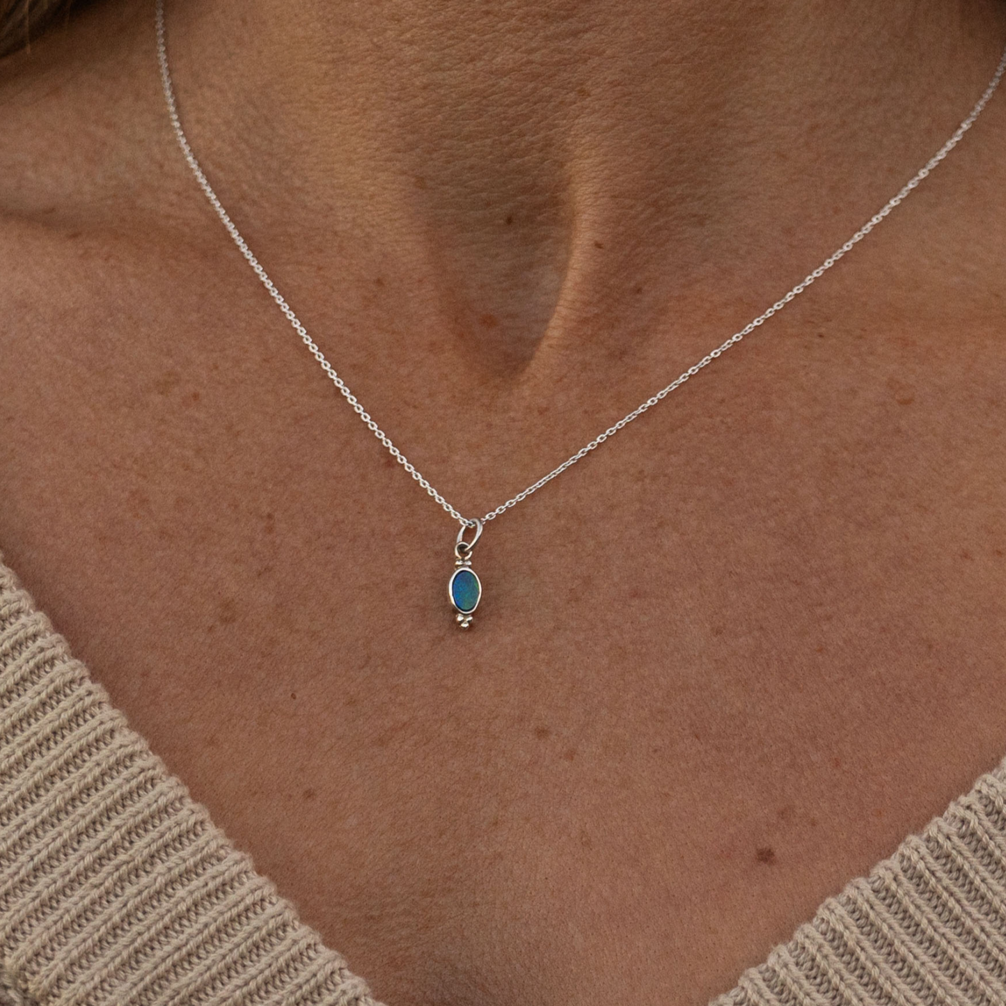 Opal Trio Necklace