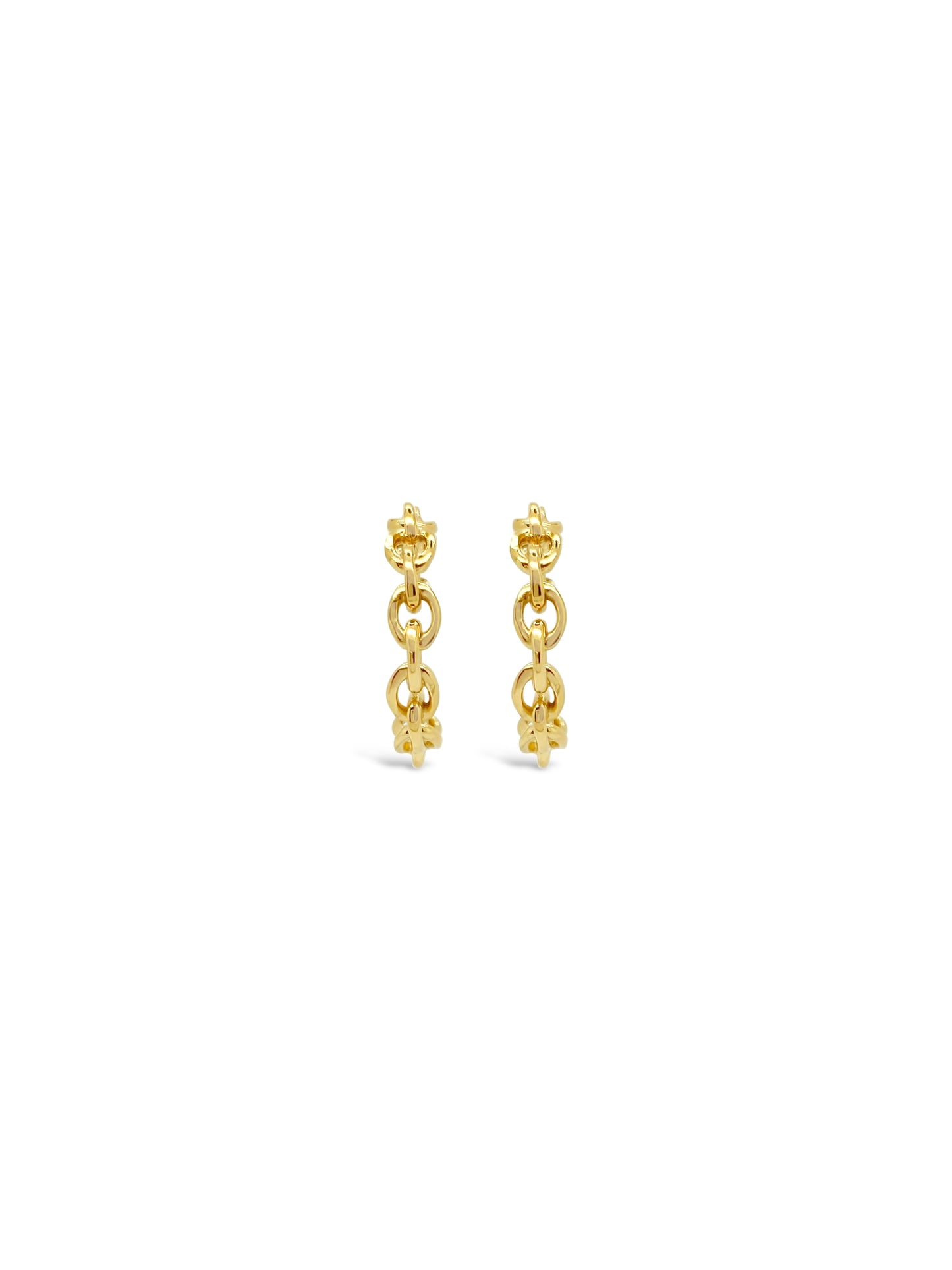 Golden Chain Hoops