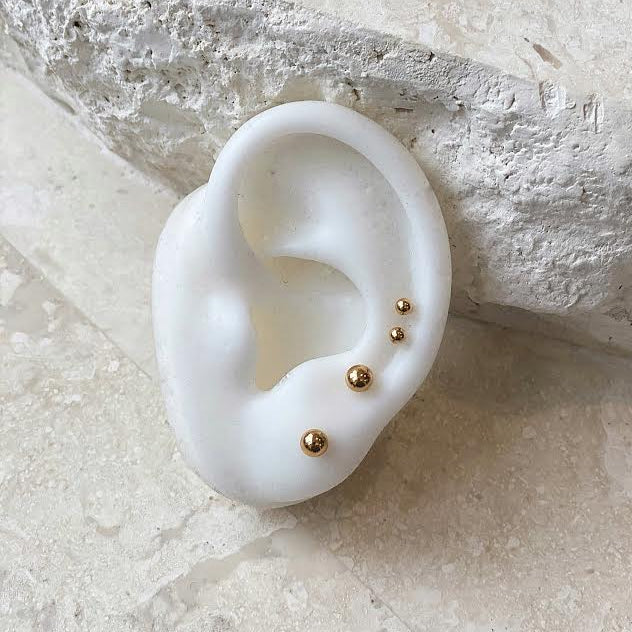 Small Gold Ball Studs