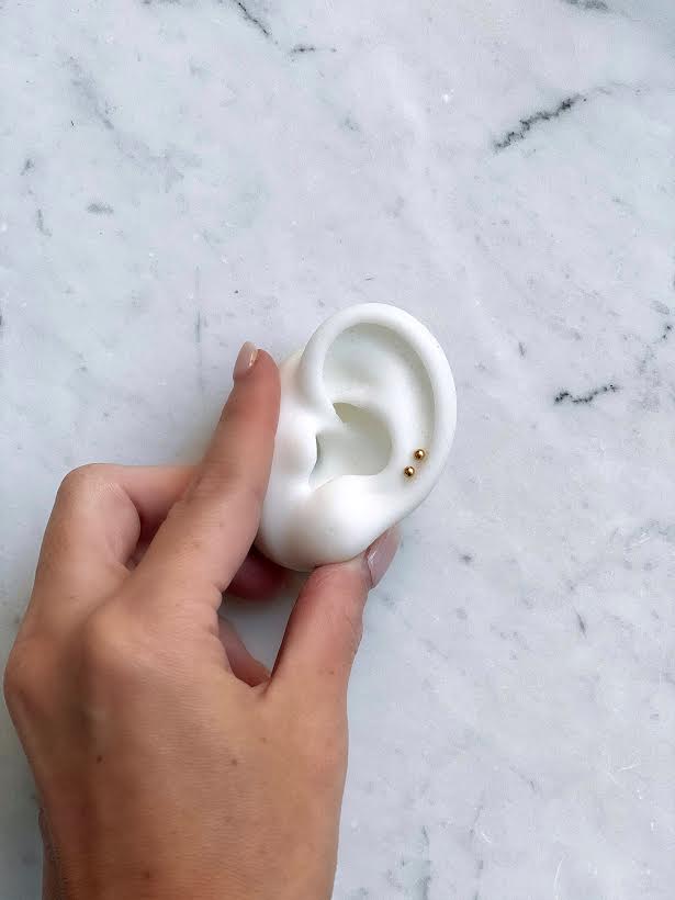Tiny Gold Ball Studs