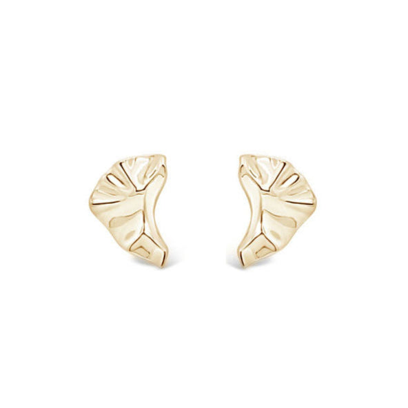 Arctic Curve Earrings Gold