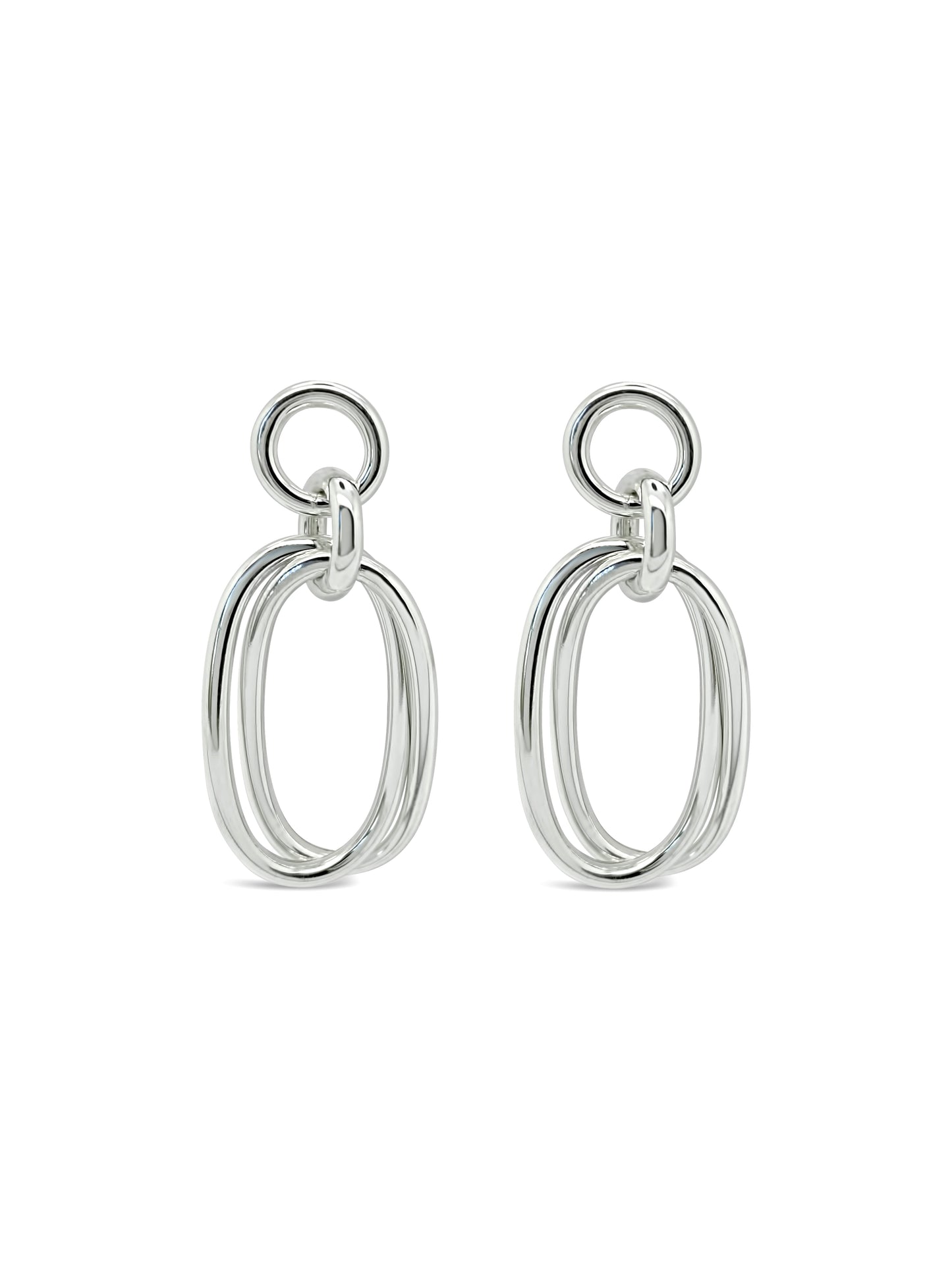 Oval Link'd Earrings