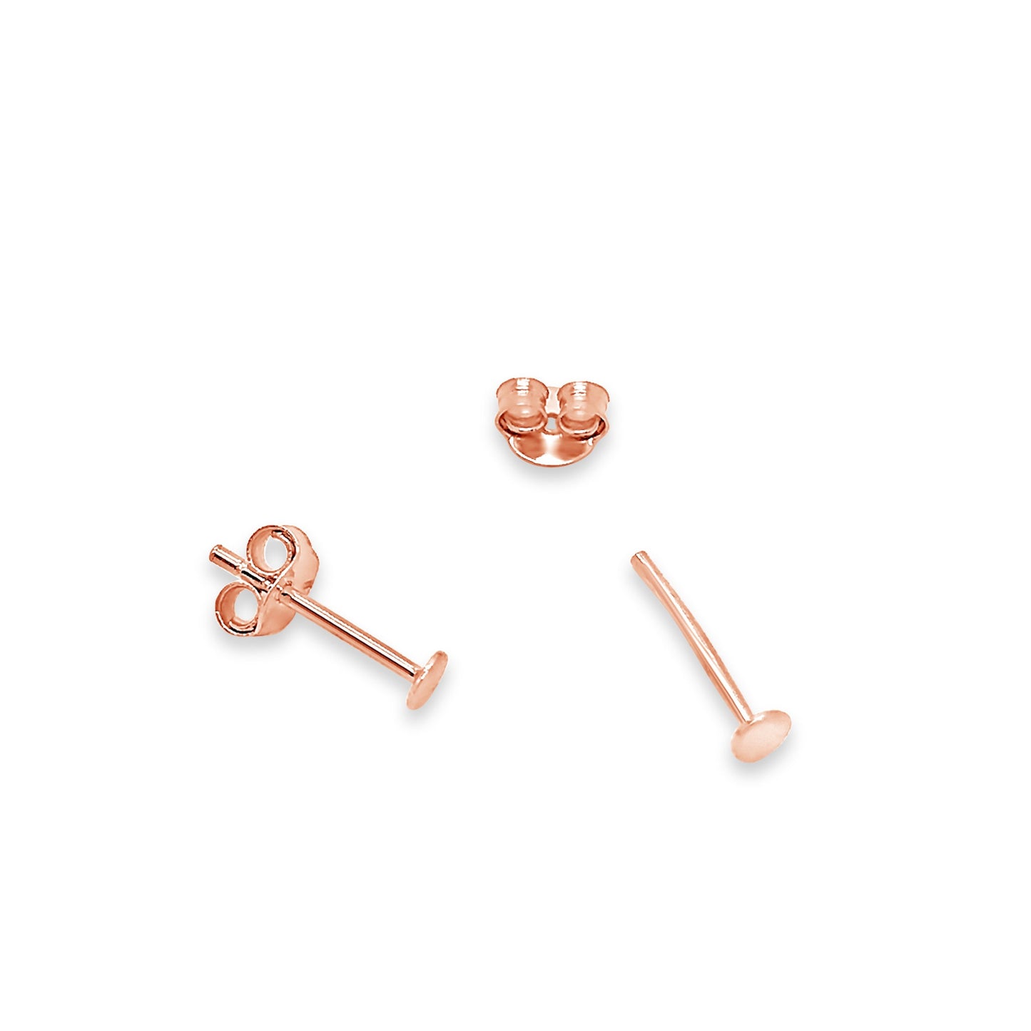 Tiny Rose Gold Dot Studs
