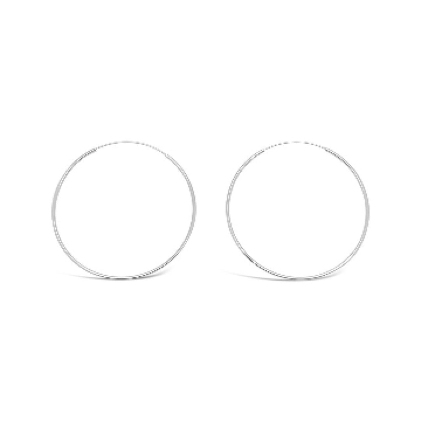 Fine Silver Hoops