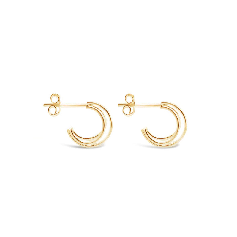 Micro Hoops Gold