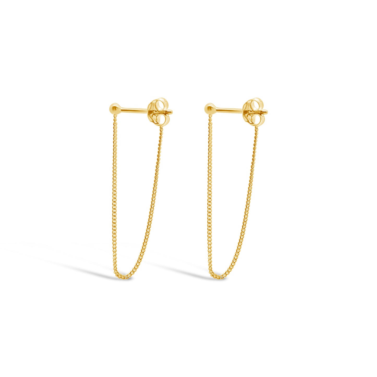 Chain Earrings, Gold