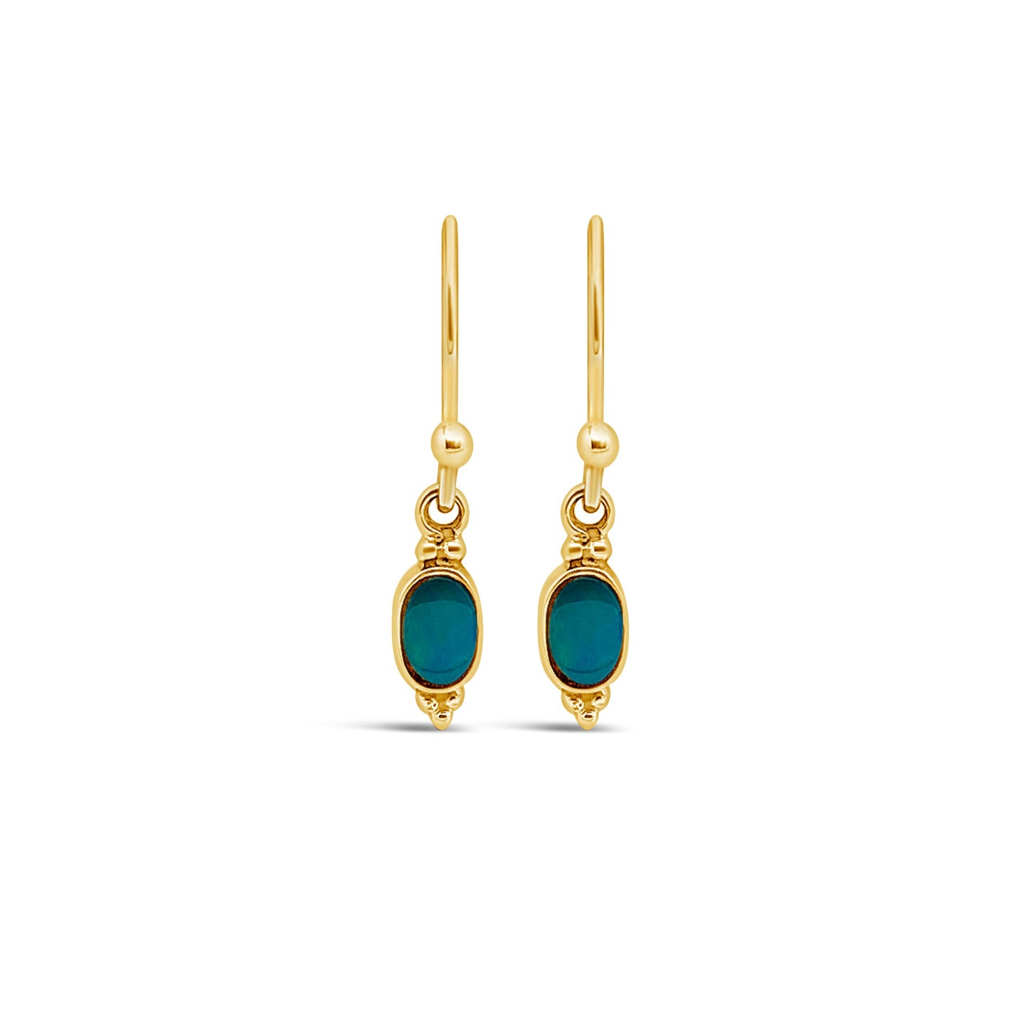 Opal Trio Earrings, Gold