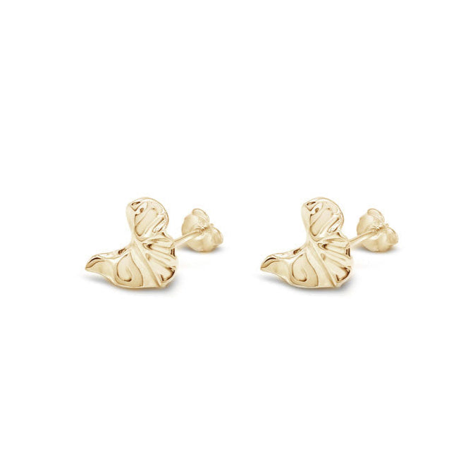 Arctic Curve Earrings Gold