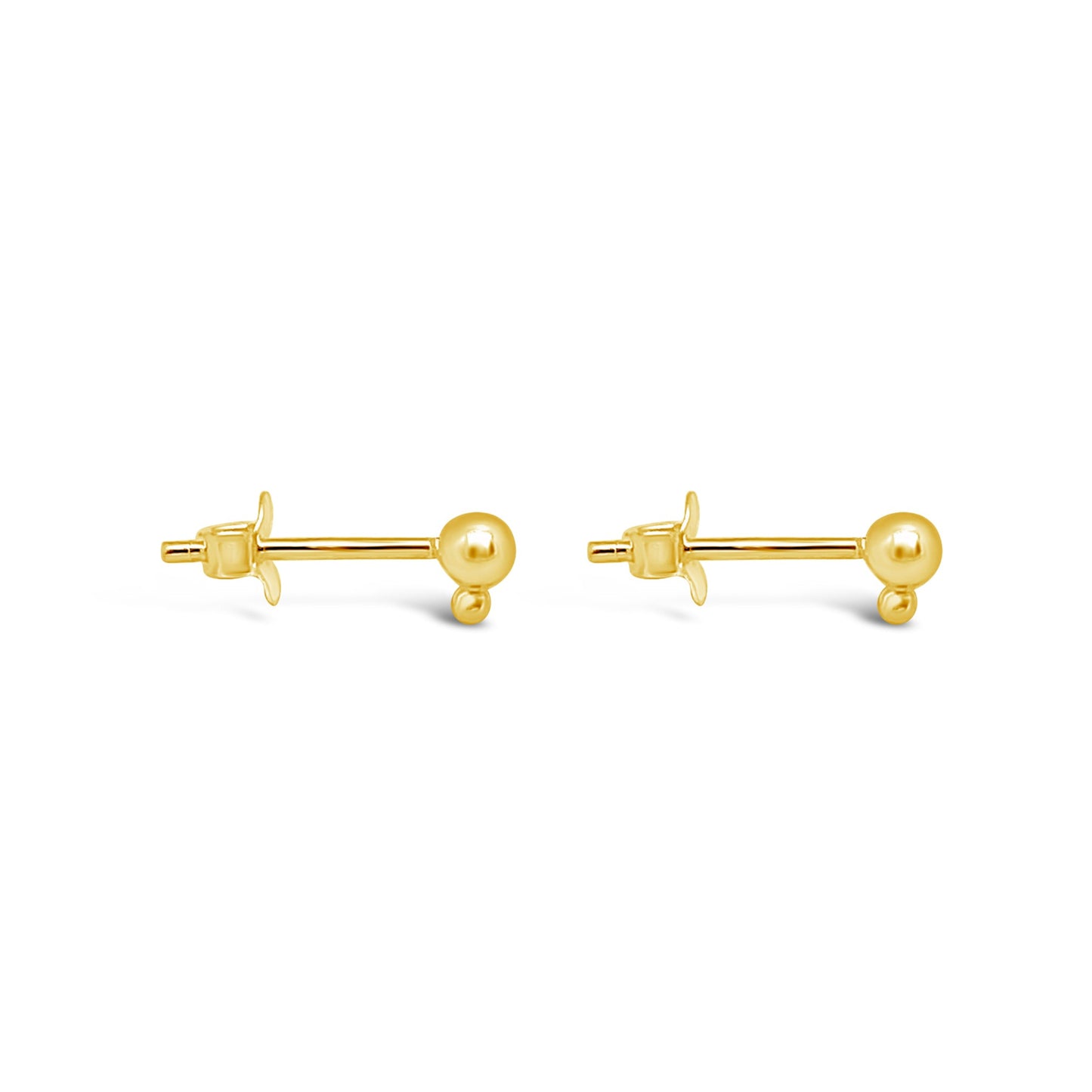 Tiny Details Studs, Gold