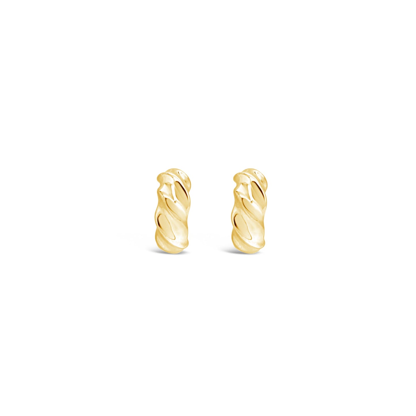 Curved Mini Hoops, Gold