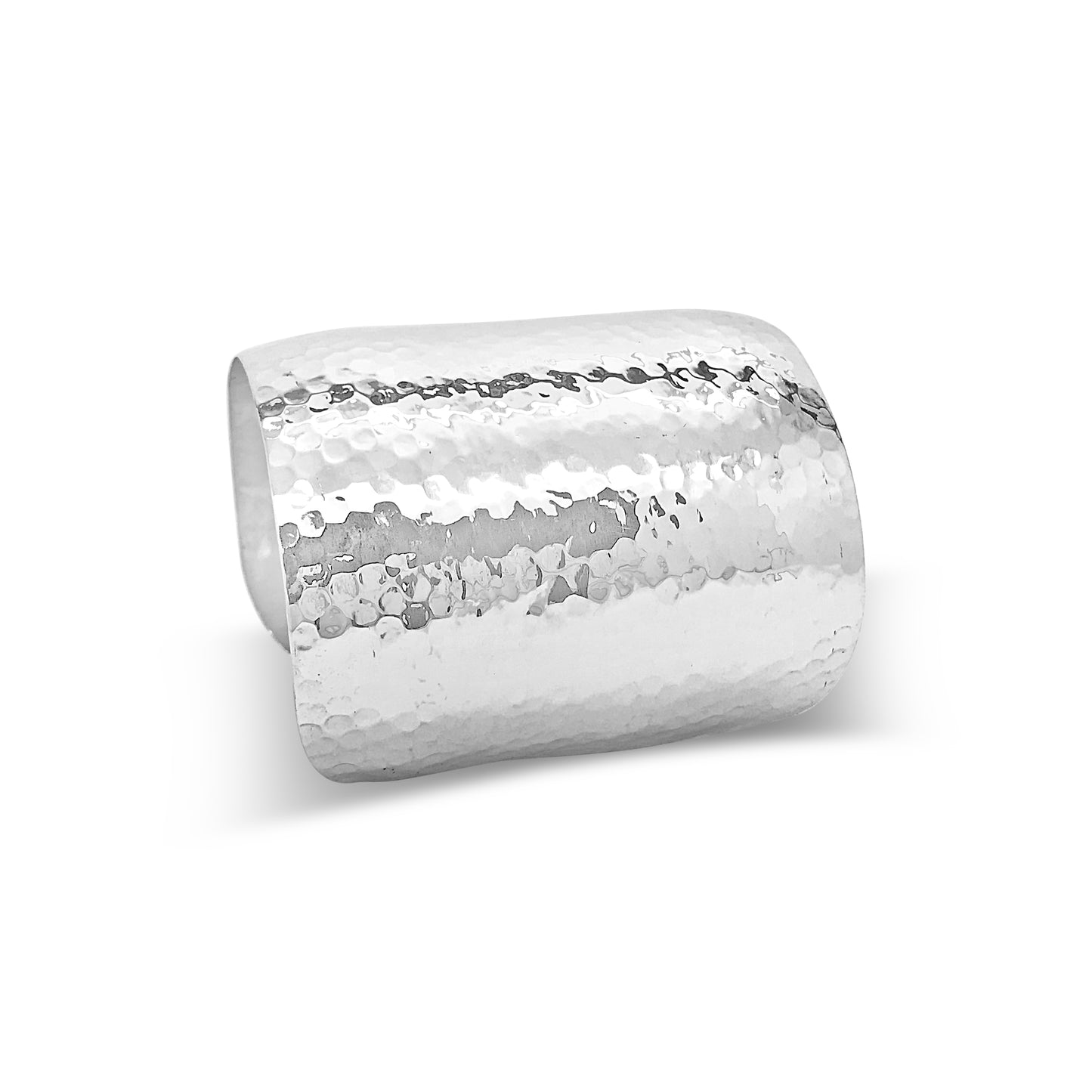 Wide Set Hammered Cuff