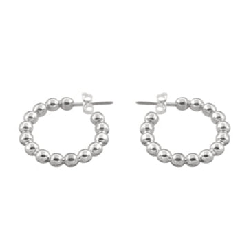 Multi Ball Hoop Earrings