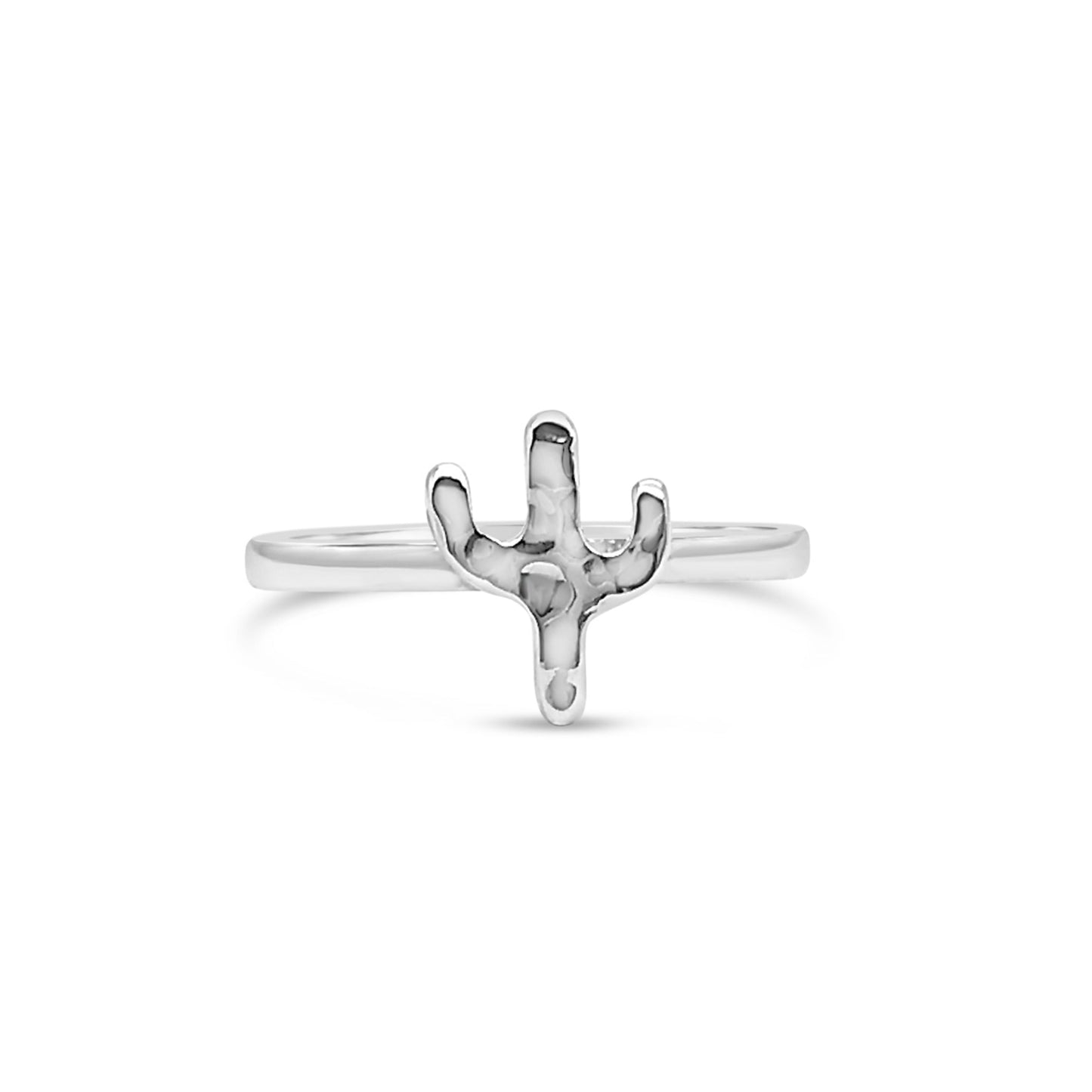 Cactus Ring Hammered