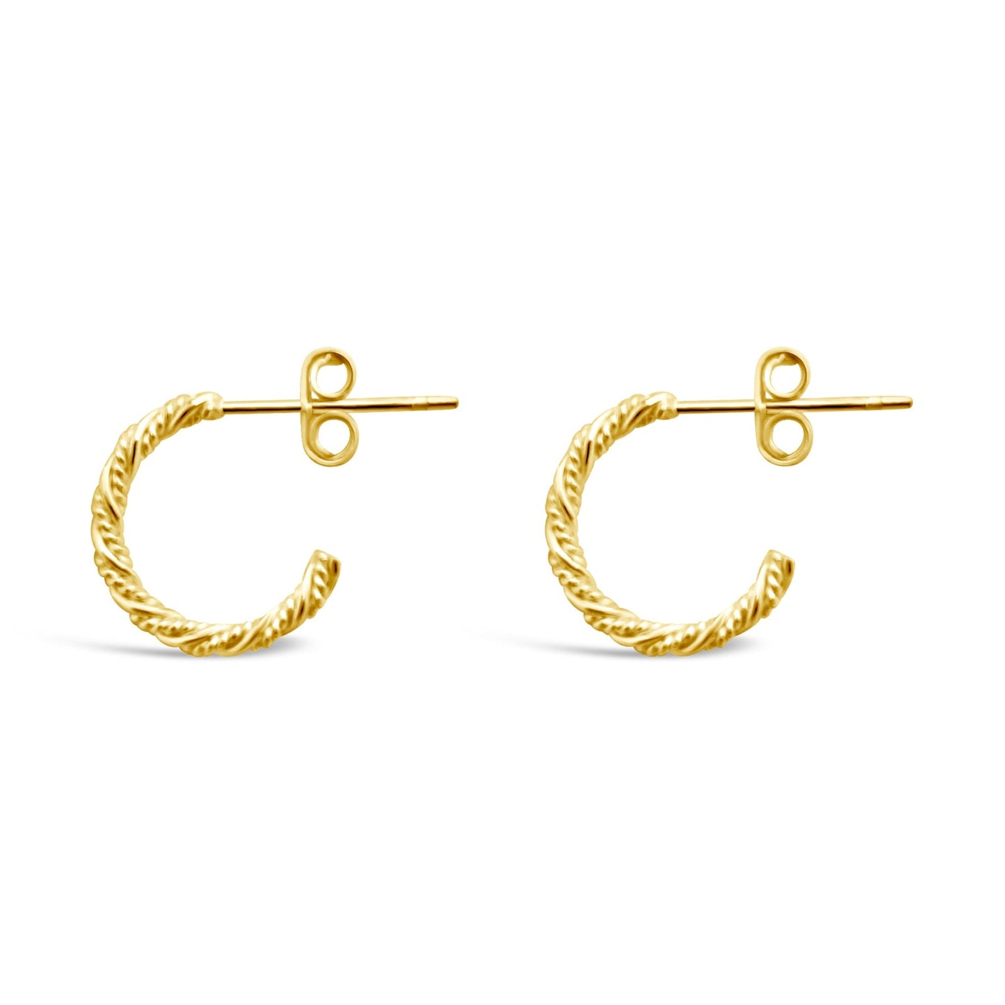 Twisted Hoops, Gold
