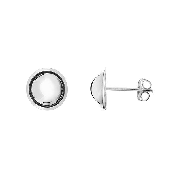 Plain Edge Ball Earrings