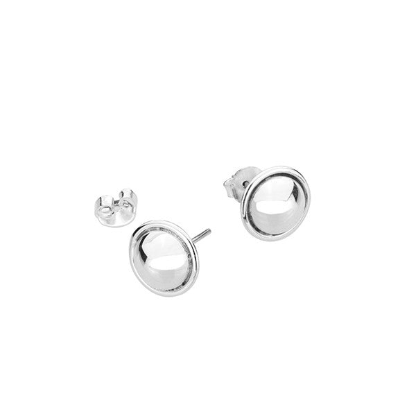 Plain Edge Ball Earrings