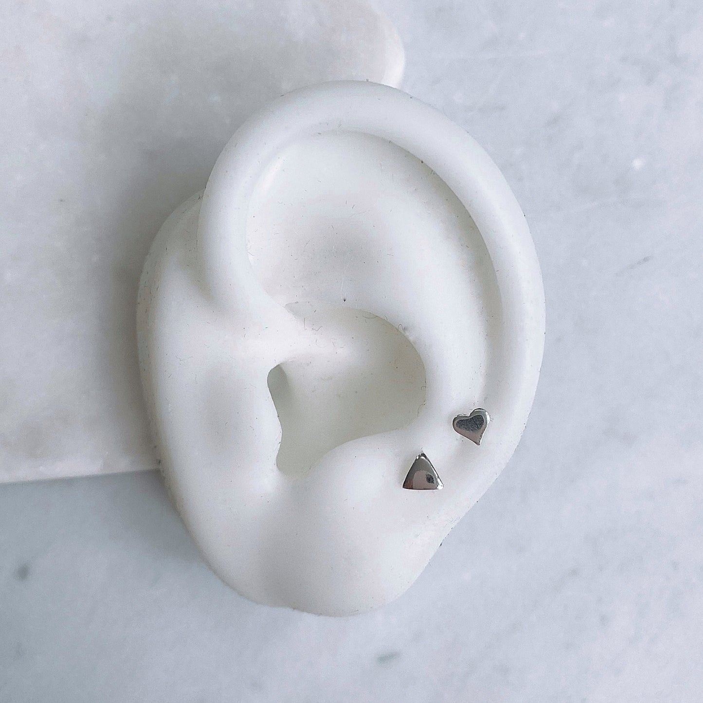 Tiny Triangle Earrings