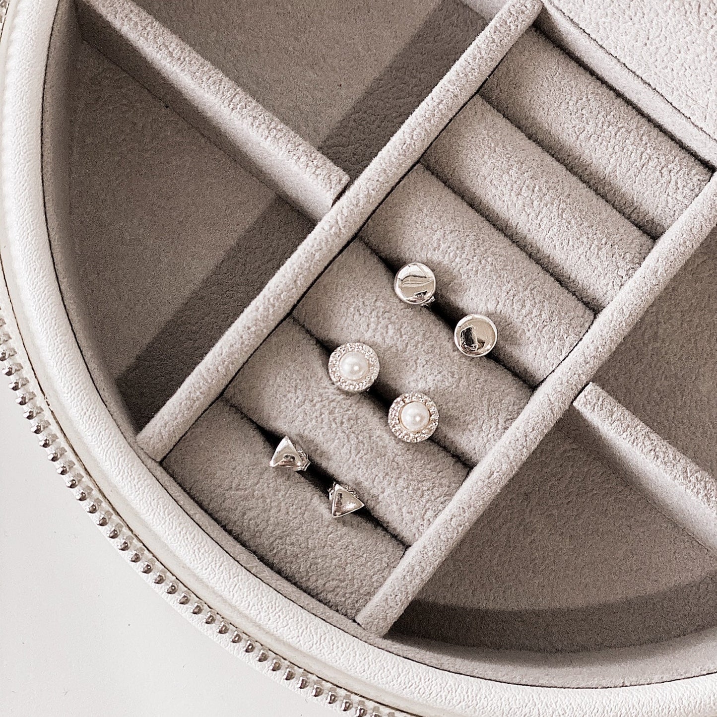Circle Stud Earrings