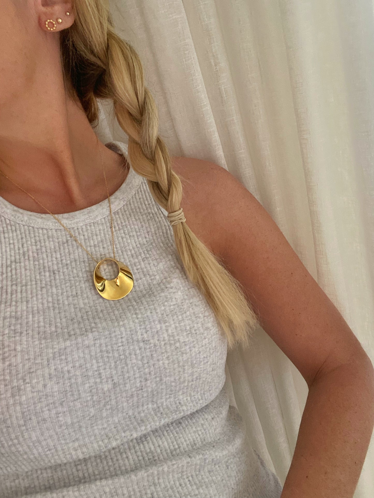 Abstract Necklace, Gold