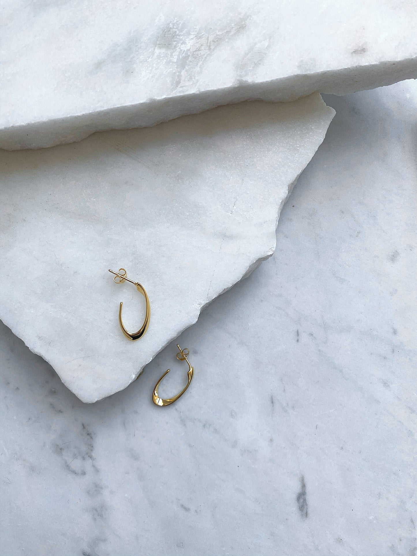 Mini Hooked Hoops, Gold