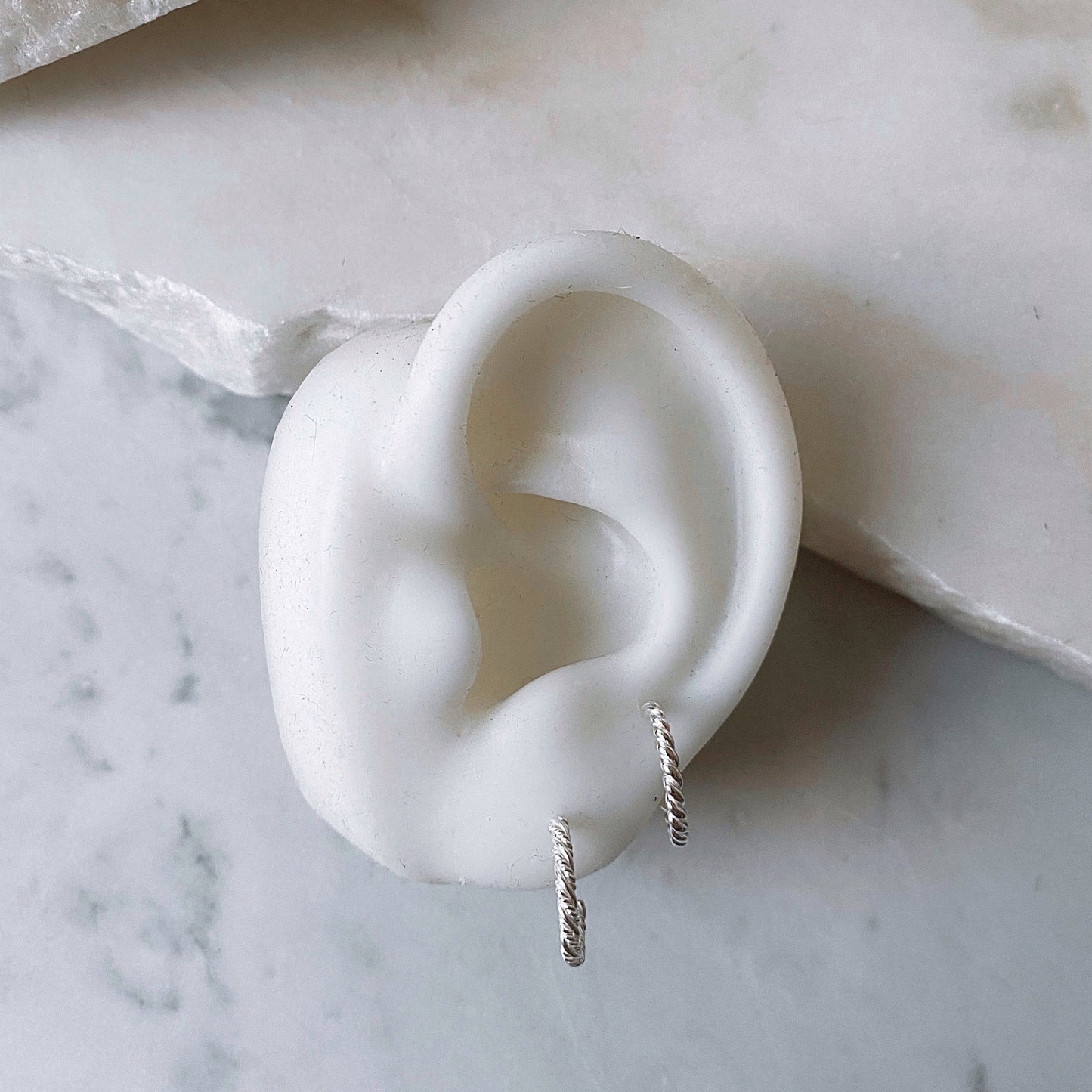 Rope Twist Hoops