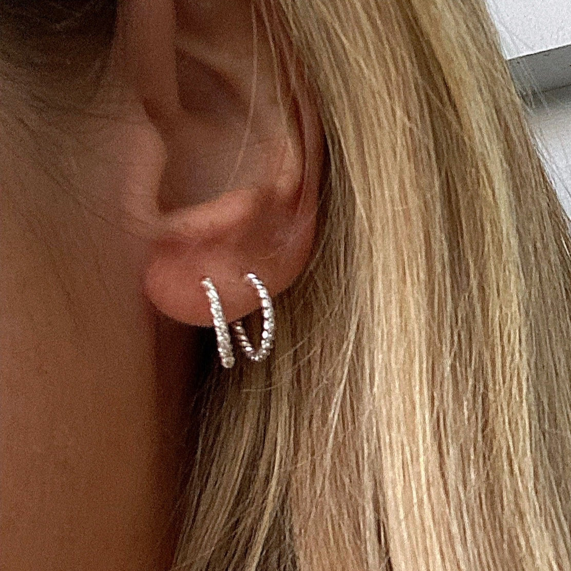 Rope Twist Hoops