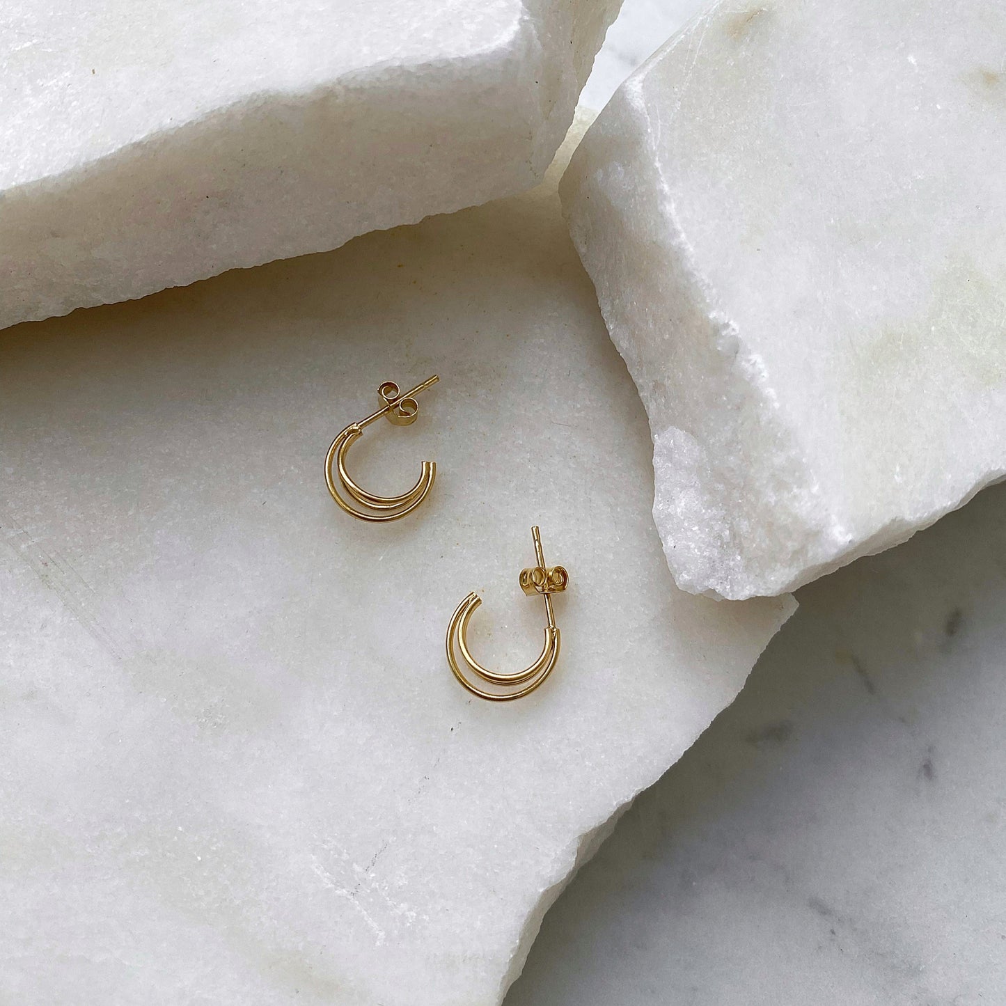 Micro Hoops Gold