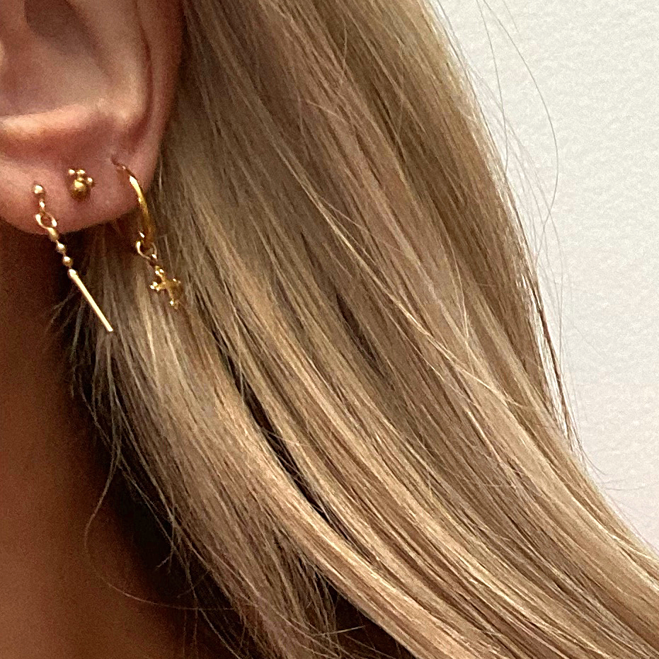 Tiny Details Earrings Gold