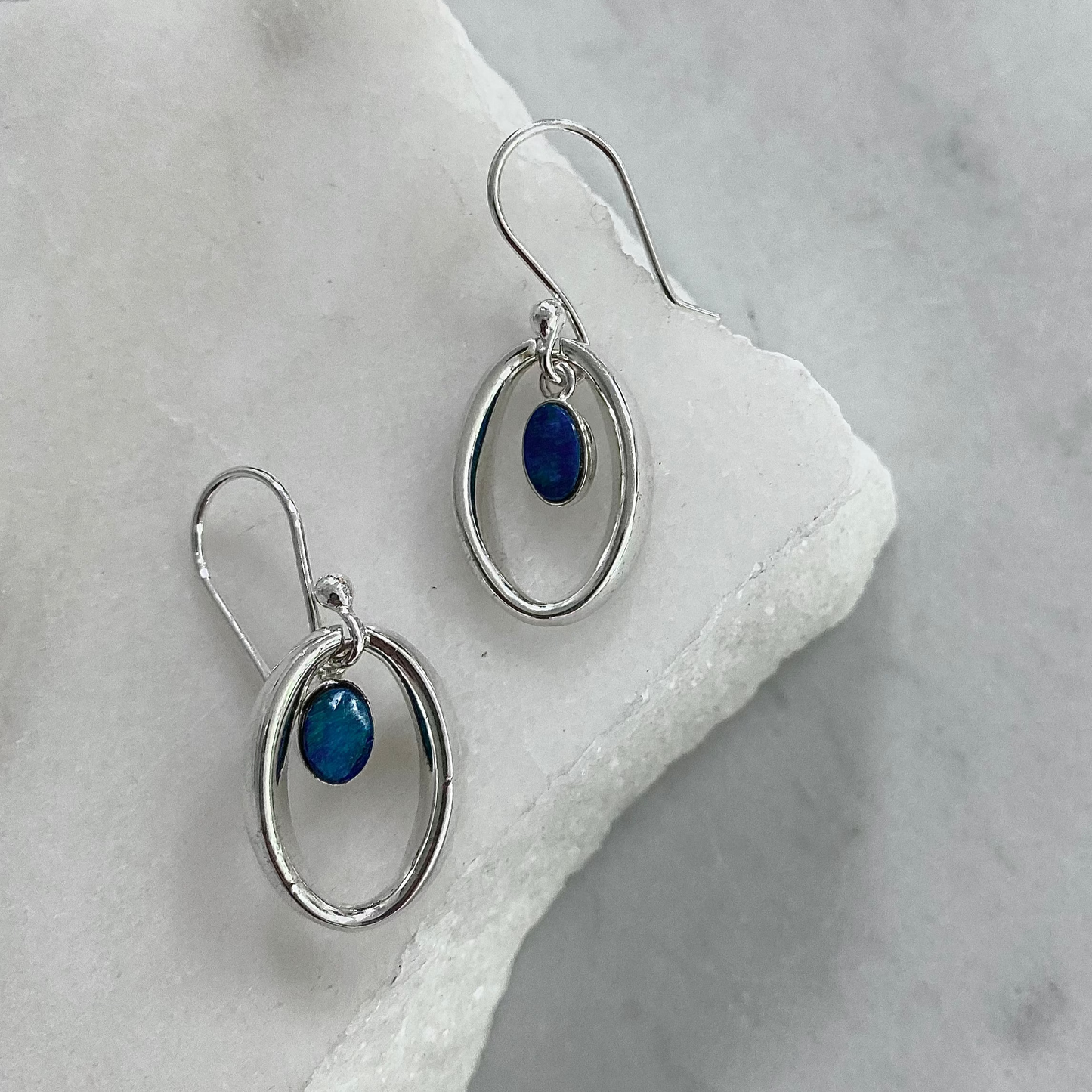 Halo'd Opal Earrings
