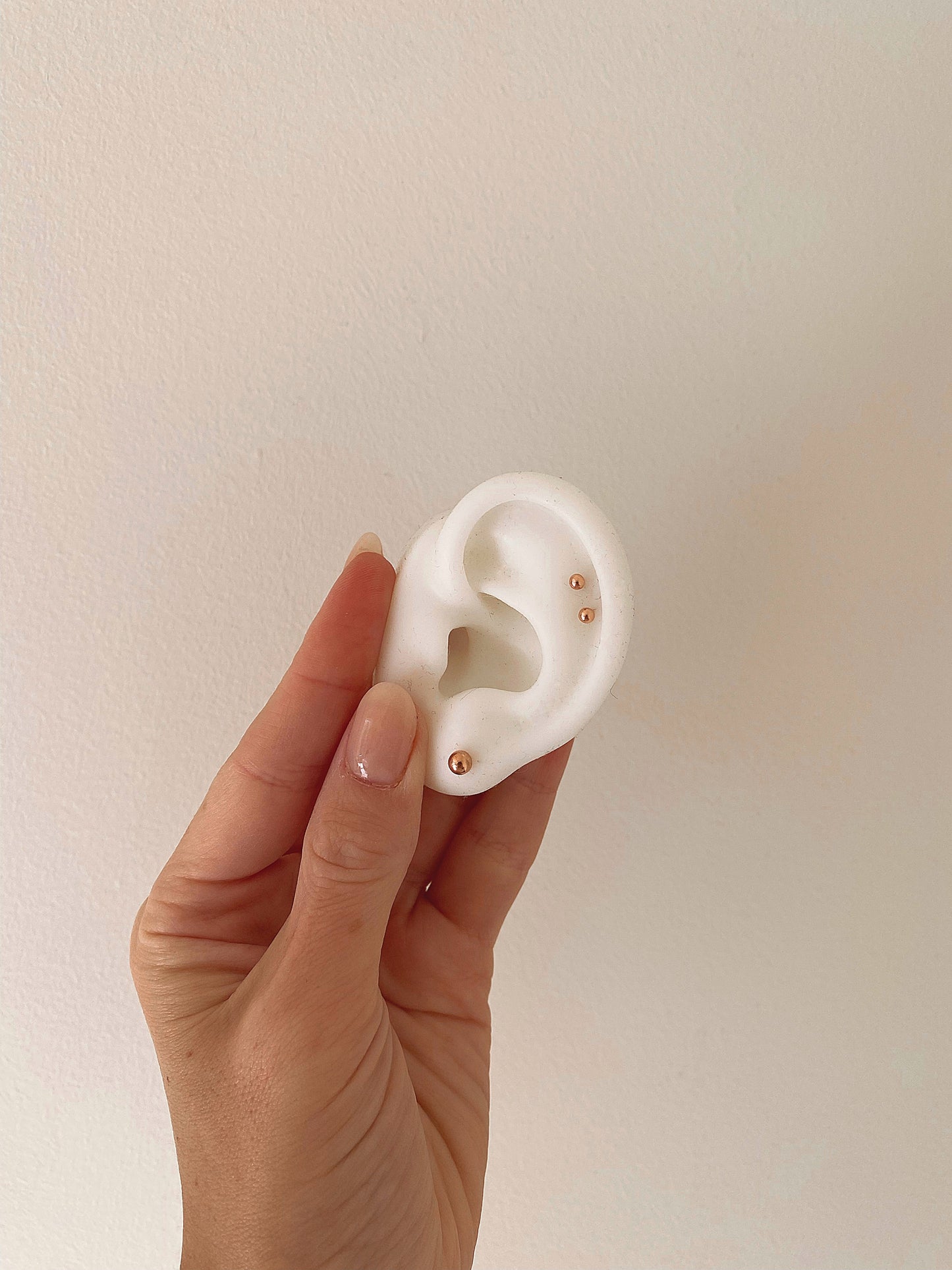 Small Rose Gold Ball Studs