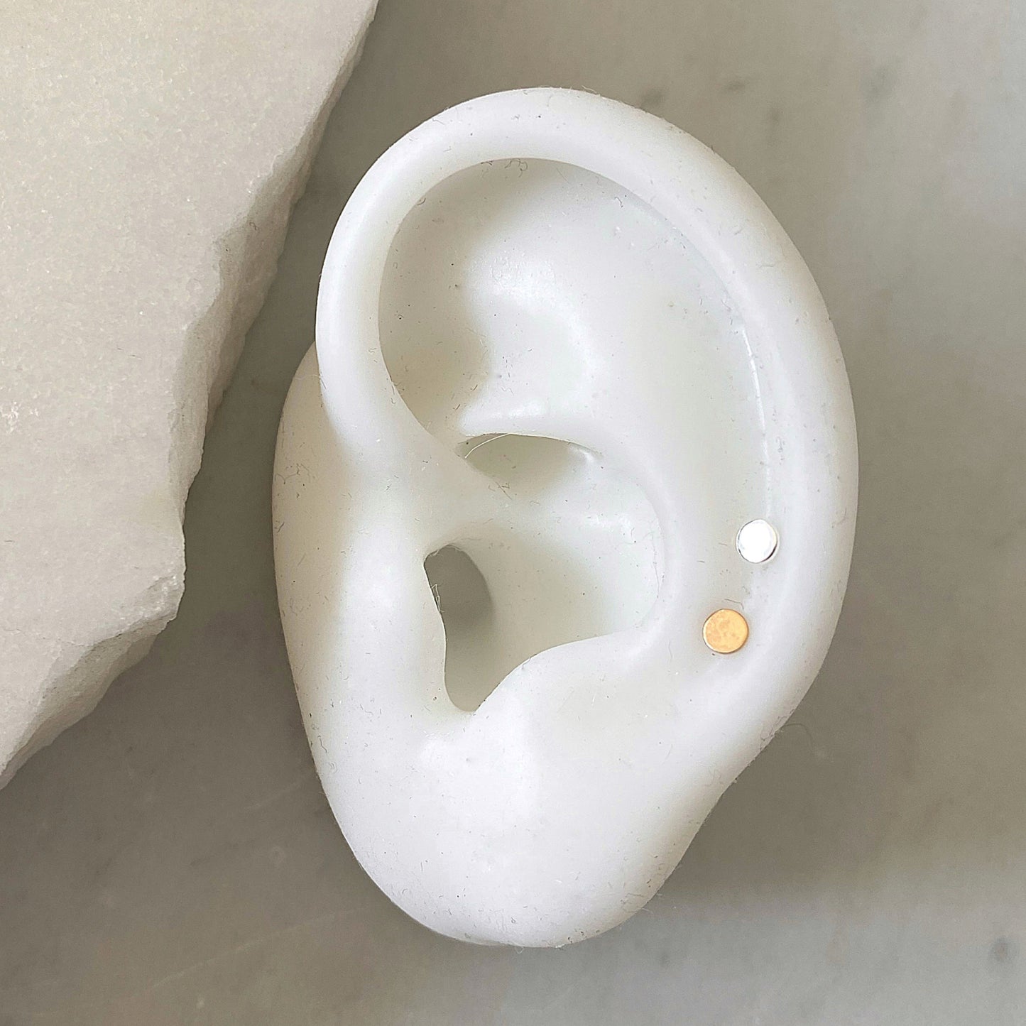 Tiny Gold Dot Studs