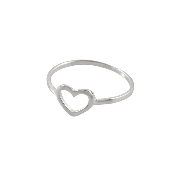 Fine Open Heart Ring