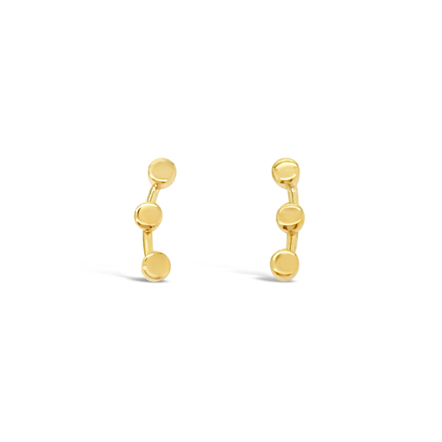 Tiny Triple Circle Ear Cuff, Gold
