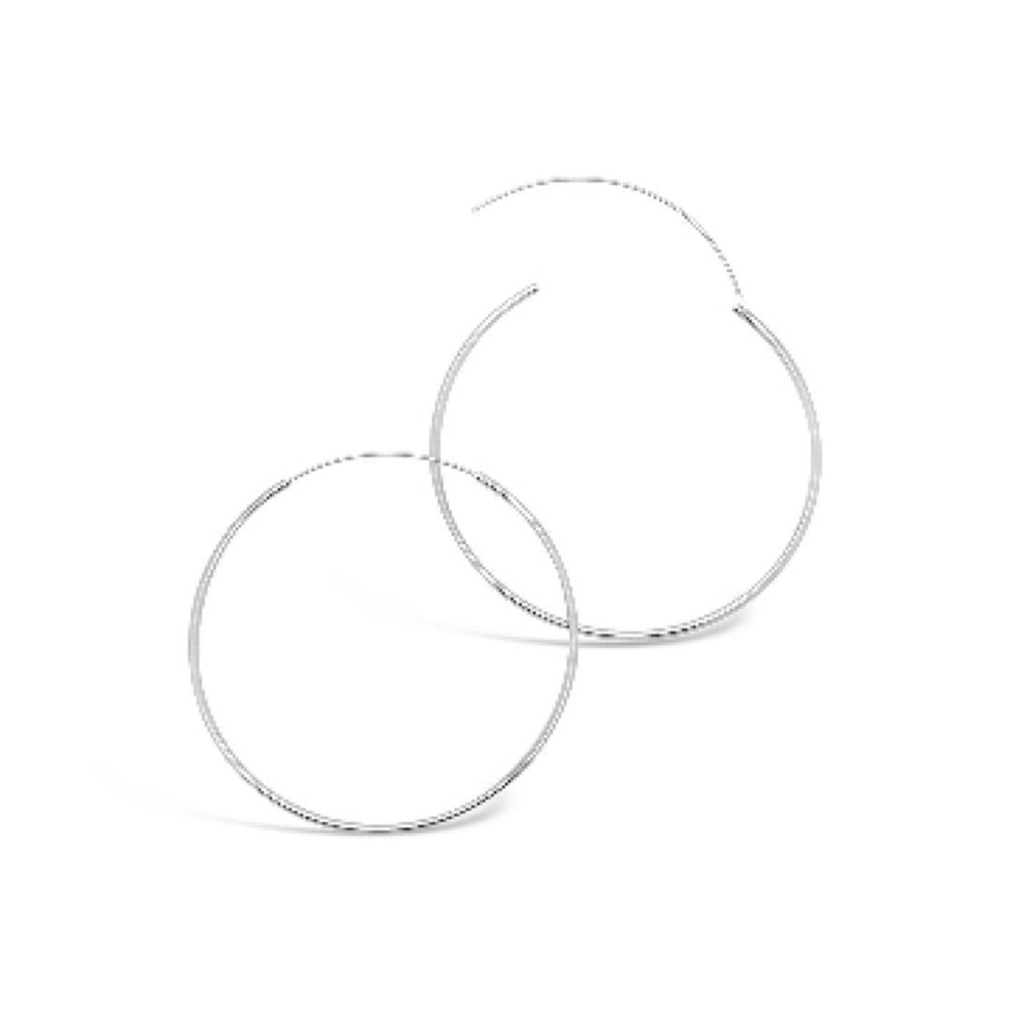 Fine Silver Hoops