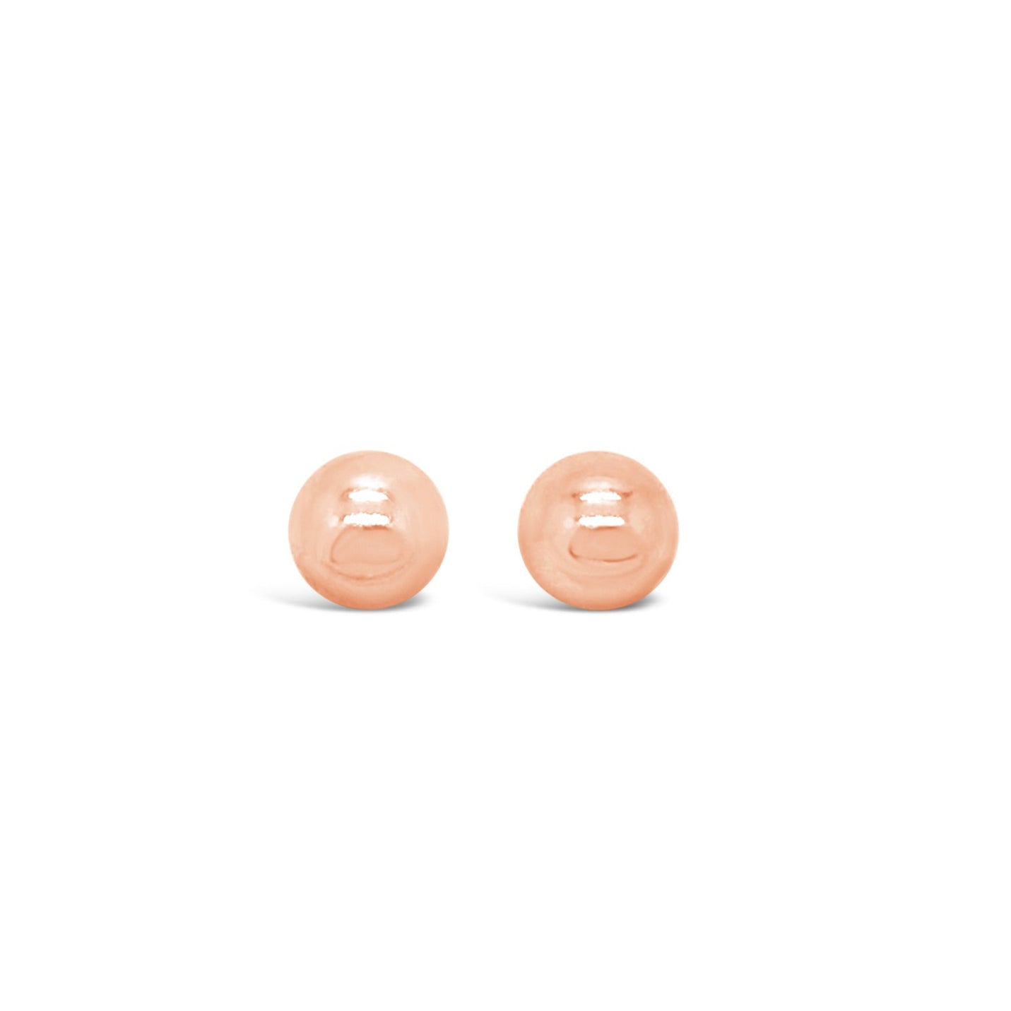Small Rose Gold Ball Studs