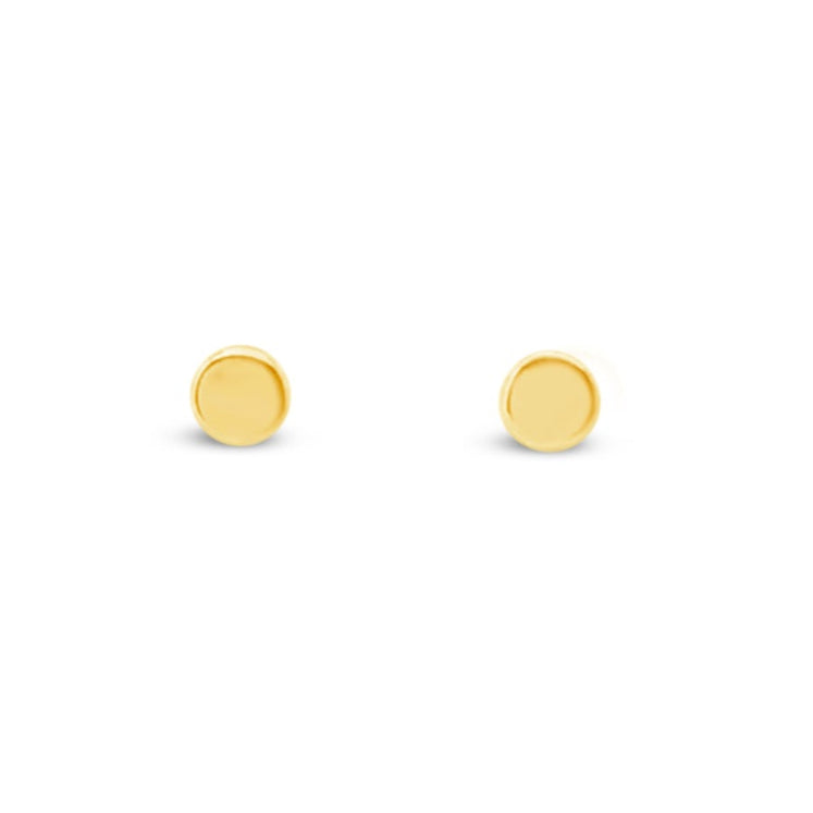 Tiny Gold Dot Studs