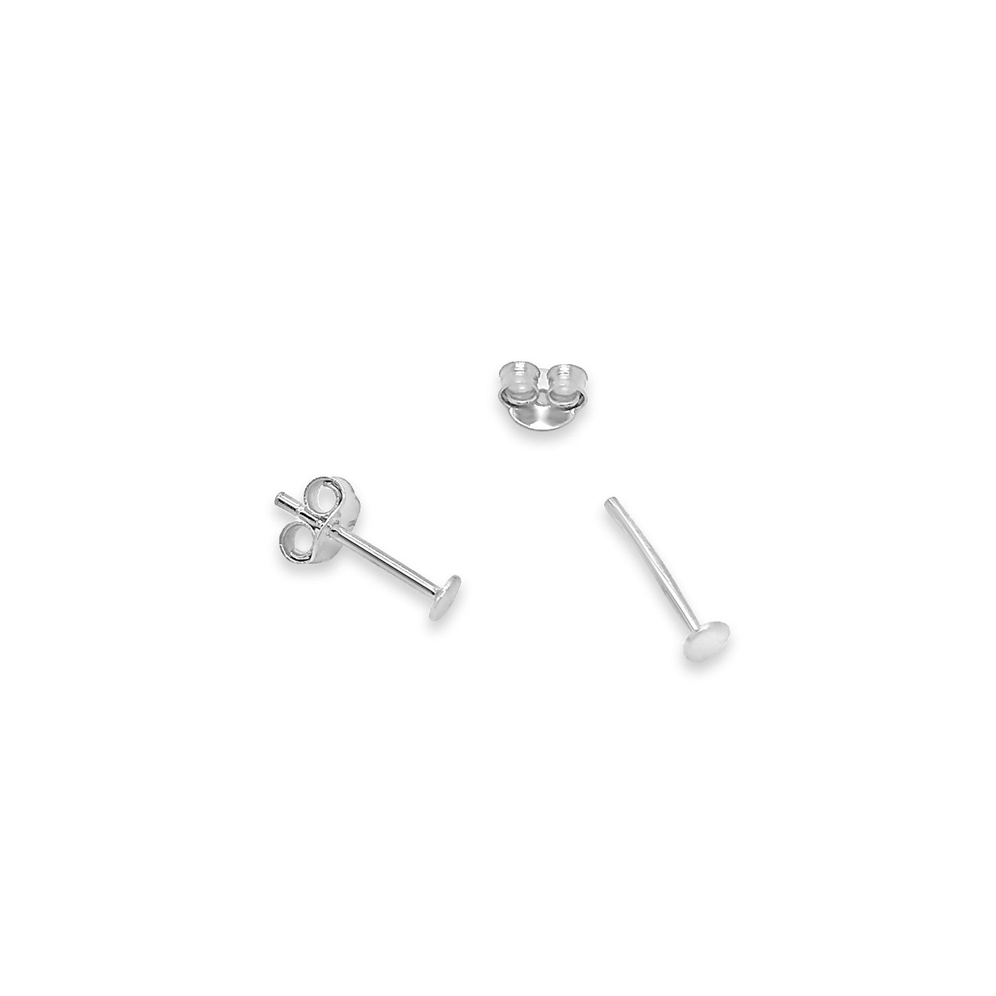 Tiny Silver Dot Studs
