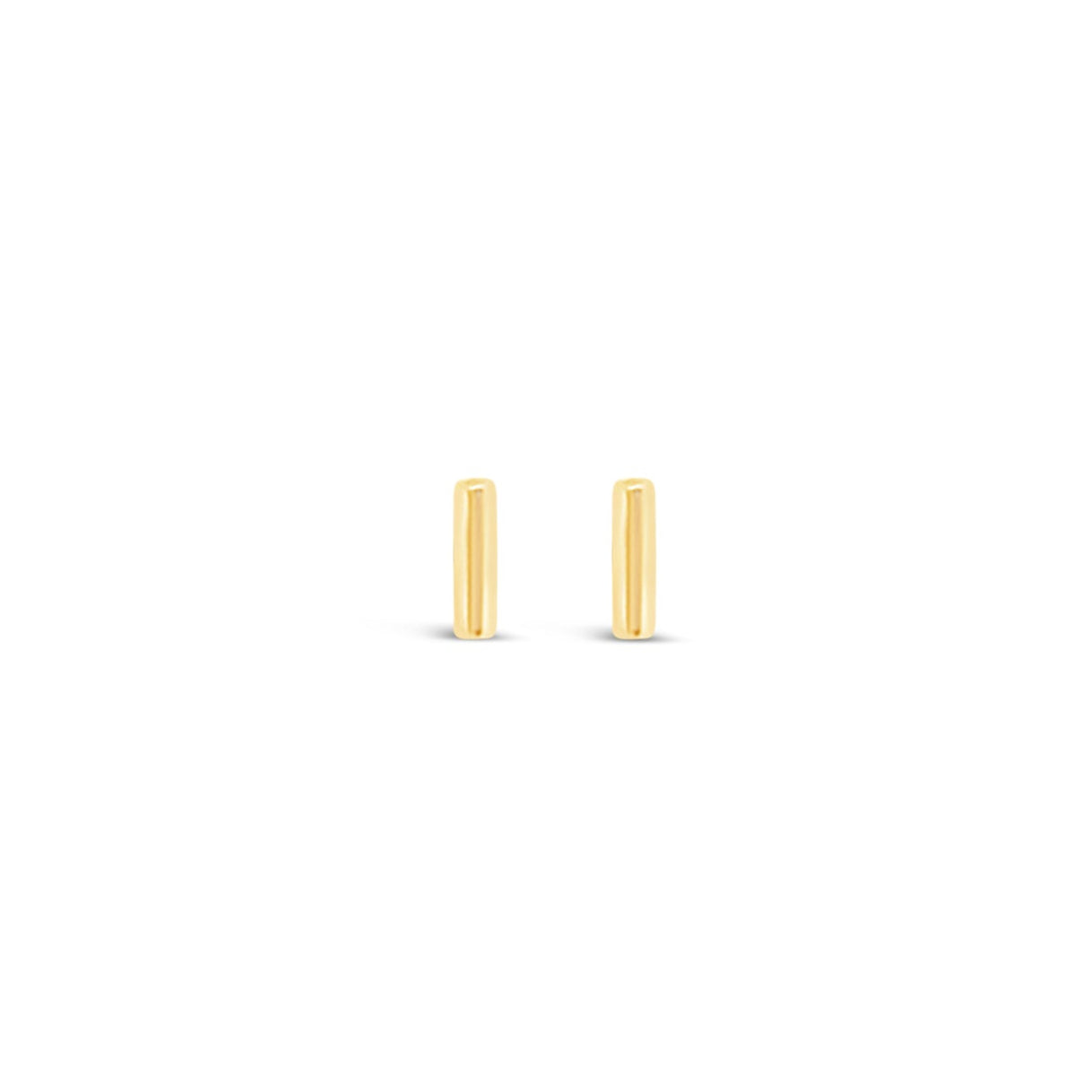 Tiny Gold Bar Studs