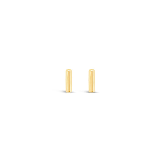 Tiny Gold Bar Studs