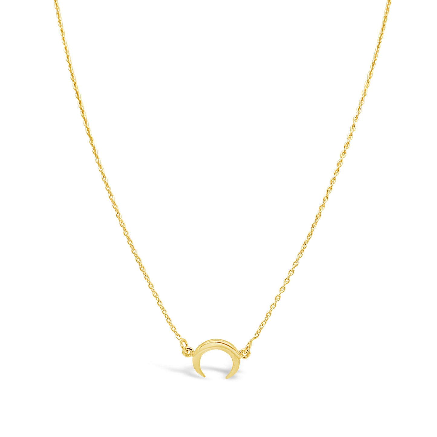 Mini Moon Necklace Gold