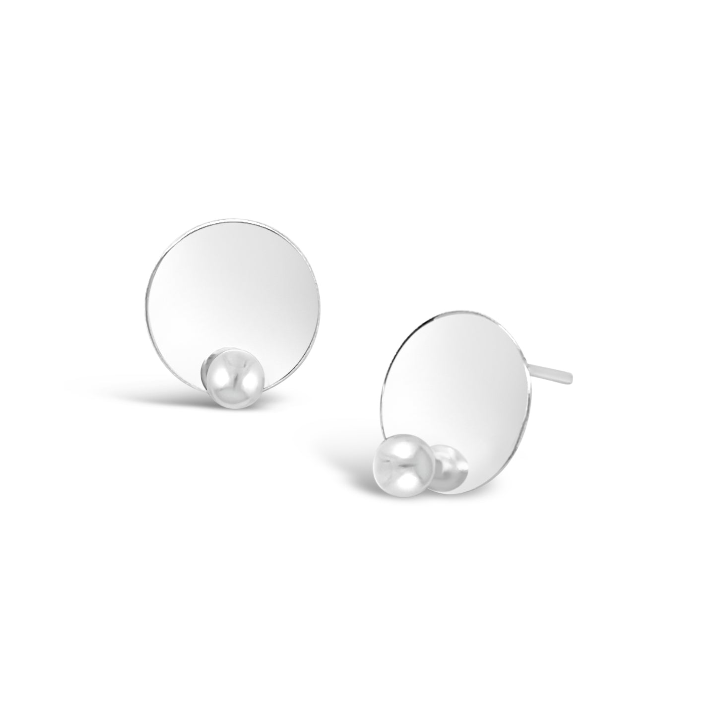Disc N' Pearl Earrings