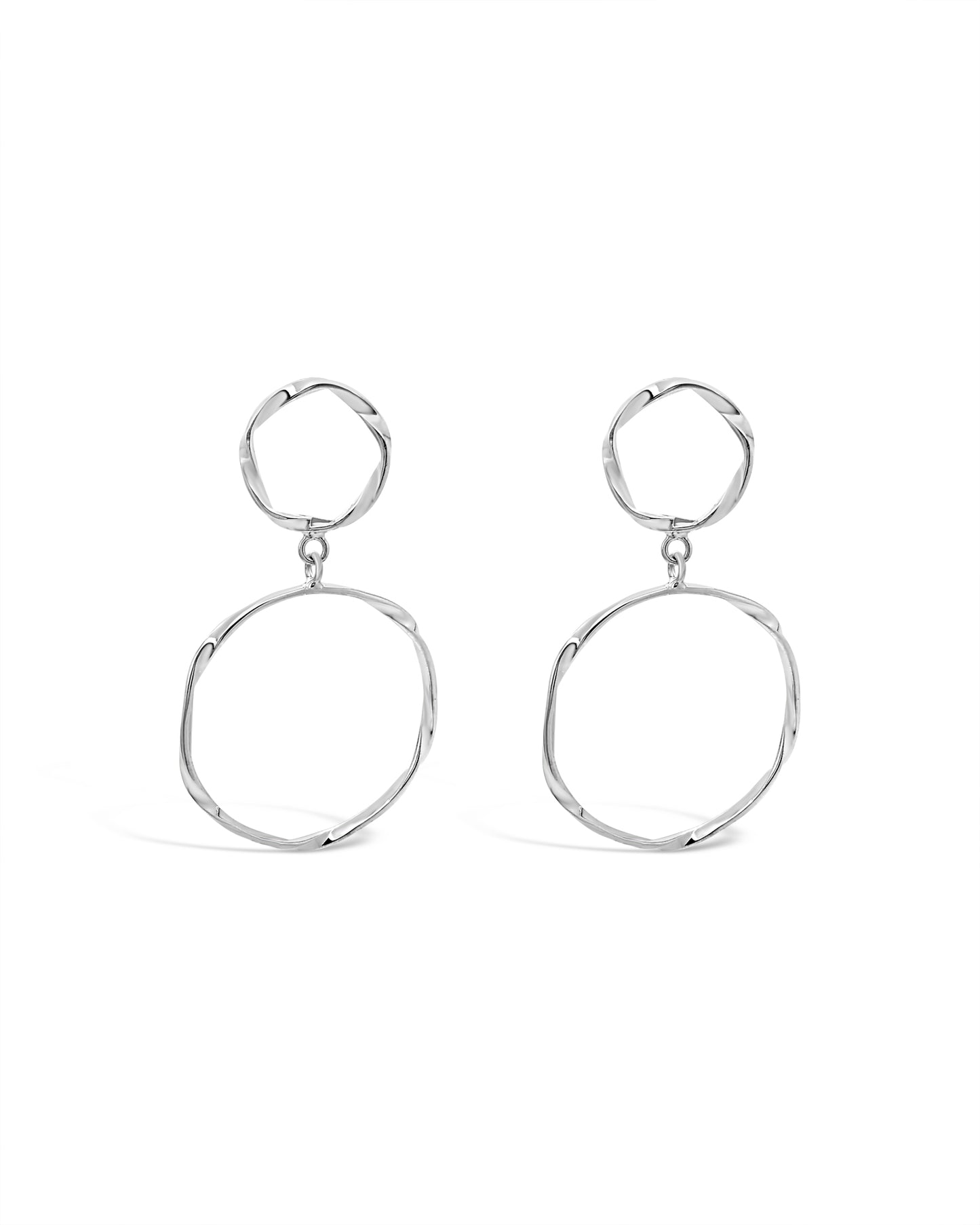 Twisted Duo Drop Earrings