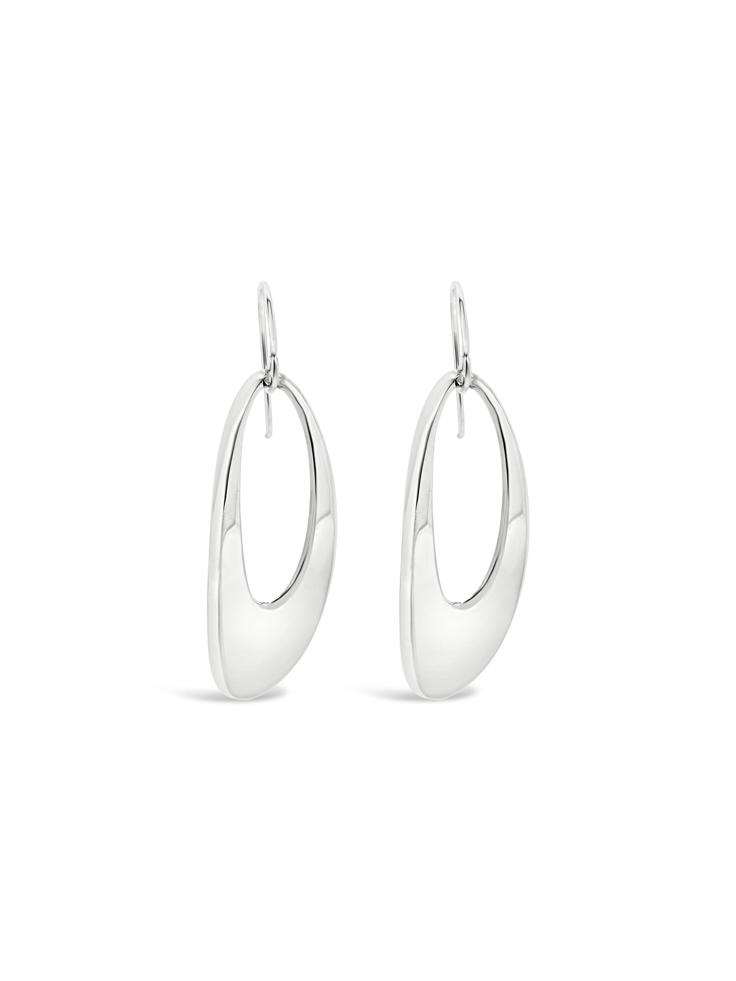 Elongated Oval Earrings