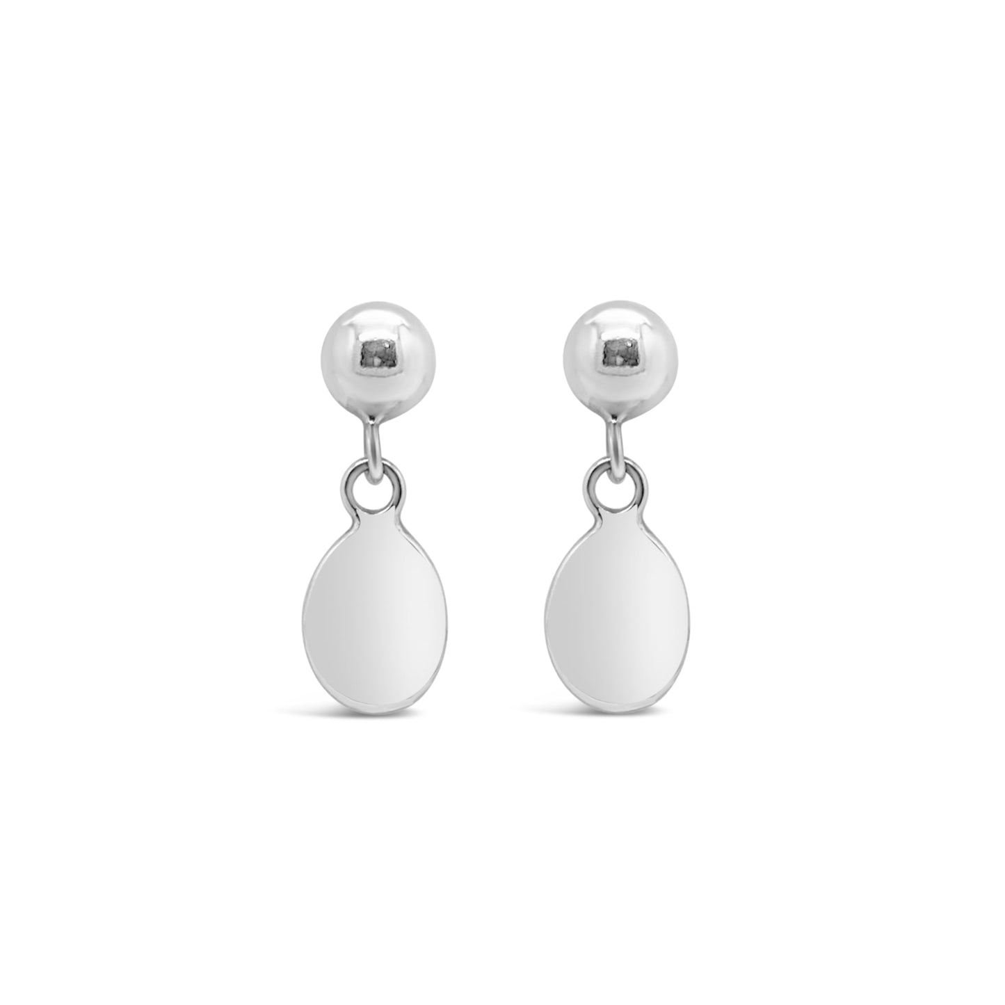Tiny Polished Drop Earrings