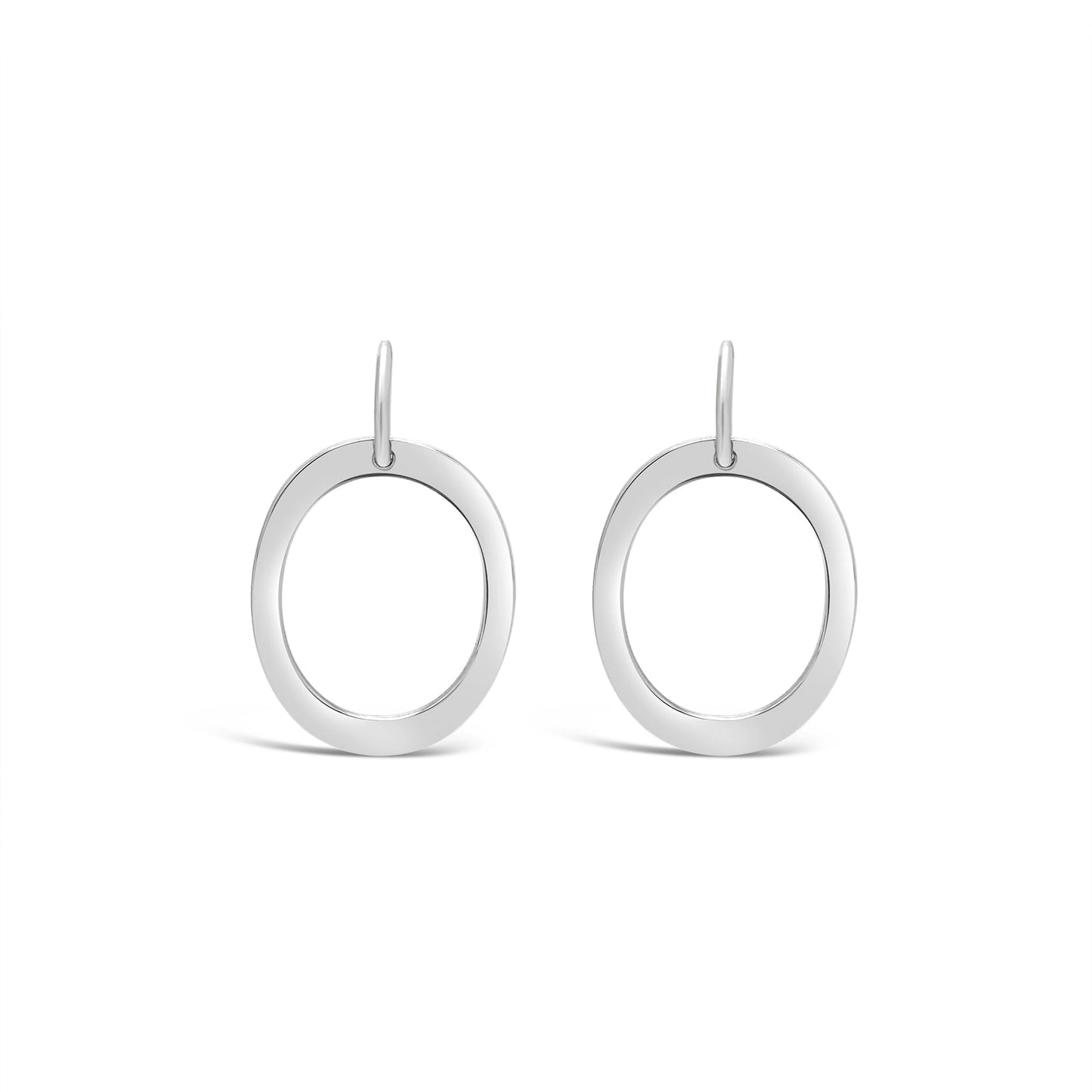 Hooped Oval Earrings
