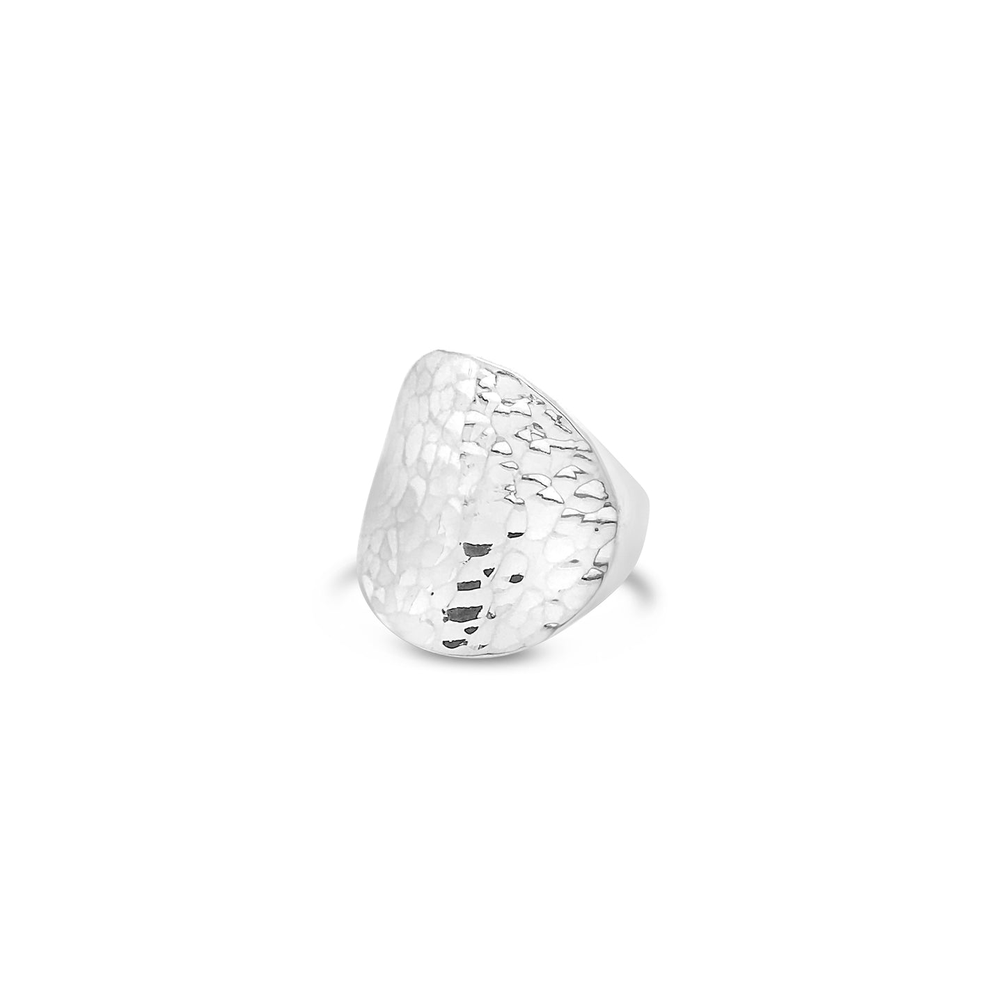 Hammered Circle Ring