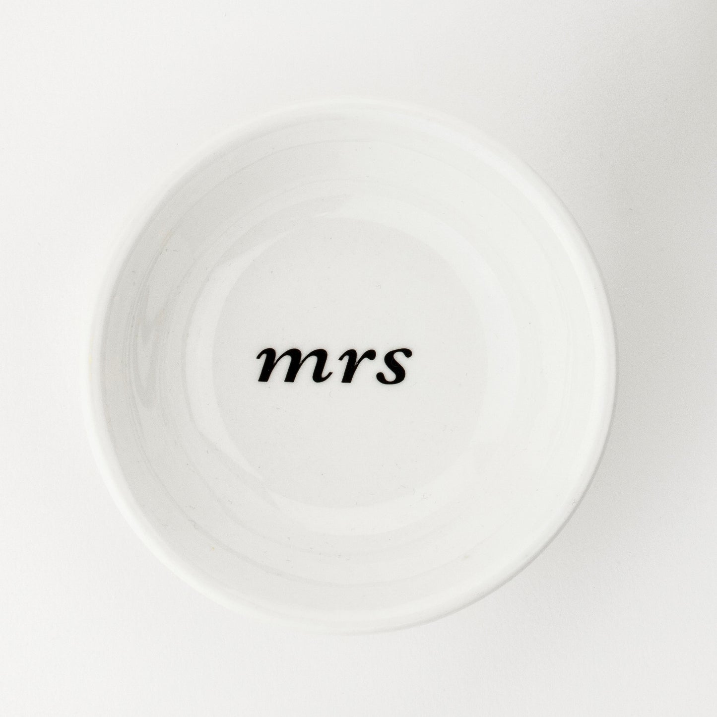 Trinket Dish, Letters