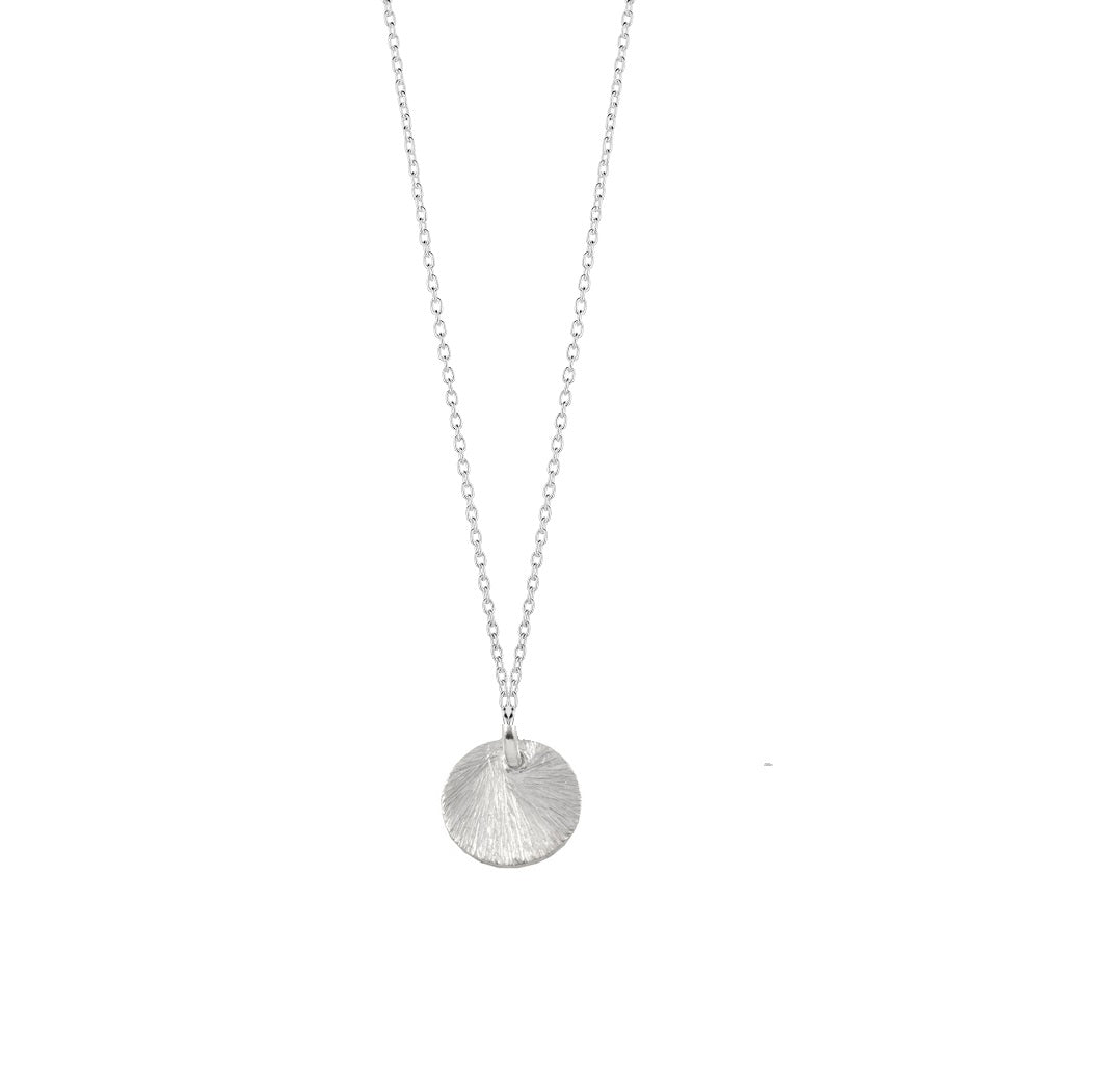 Tiny Satin Circle Necklace