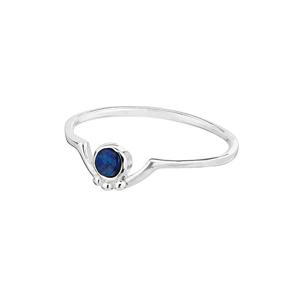 Offset Opal Ring